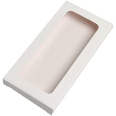Коробка для шоколадной плитки Chocolate Window White белая ForGenika 17х8х1,5 см ForG CHOCO I W W 170*80*15 ST