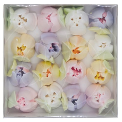 Украшение кондитерское сахарное безе "Тюльпаны ассорти" 60 г ТК001