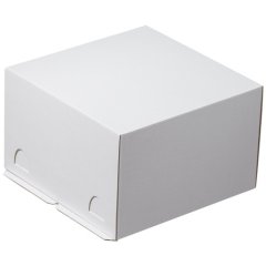 Коробка для торта тонкая Белая ForGenika 30х30х19 см ForGenika CHROM White 300*300*190 мм S