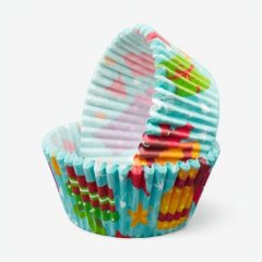 Капсула бумажная Новогодние подарки D50 H35 40 шт 830338