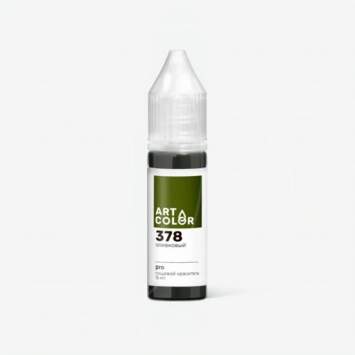 Краситель пищевой гелевый водорастворимый Art Color "Pro 378 Оливковый" 15 мл 378