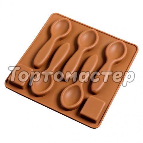Форма силиконовая для шоколада Ложки 5 шт 4718306
