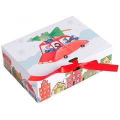 Коробка для сладостей "Зимний Городок" 16,5х12,5х5 см 6919086