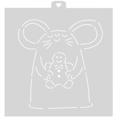 Трафарет кулинарный LUBIMOVA «Мышка с пряничным человечком в лапках» LC-00008937