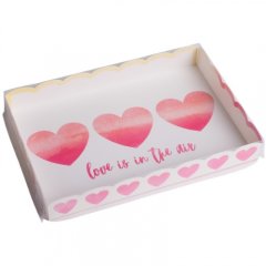 Коробка для сладостей с окошком "Любовь в воздухе" 22х15х3 см 4711932