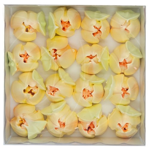 Украшение кондитерское сахарное безе "Тюльпаны жёлтые" 60 г ТК003
