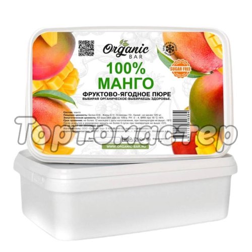 Пюре замороженное Манго Organic Bar 200 г 