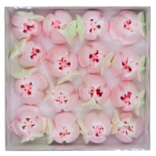 Украшение кондитерское сахарное безе "Тюльпаны розовые" 60 г ТК002