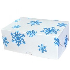 Коробка на 6 капкейков "Снежинки" 1шт НКУ-12-НГ