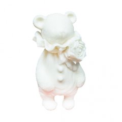 Молд силиконовый 3D Медвежонок с бантом 02222