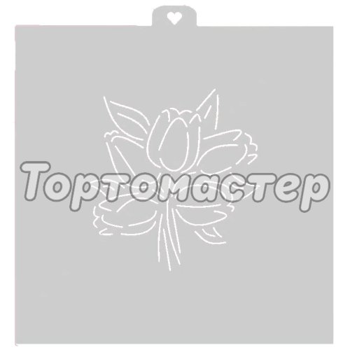 Трафарет кулинарный LUBIMOVA Тюльпаны LC-00004043