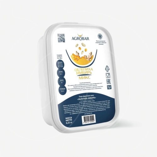 Пюре замороженное AGROBAR Облепиха-имбирь микс 250 г 