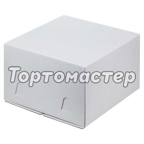 Коробка для торта Белый 28х28х18 см 015200