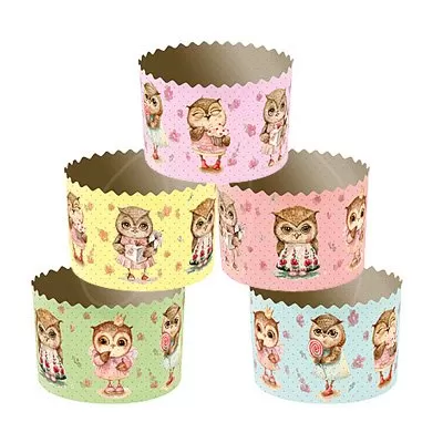 Форма для кулича "Совушки" D70 H60 1 шт pmk7060cSOV