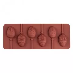 Форма силиконовая для леденцов "Пасхальное яйцо" 6 шт 4597579