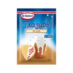 Глазурь сахарная Dr.Oetker (Dr. Bakers) Белая 90 г 